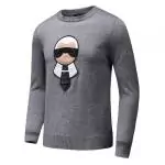 pull homme fendi oversize eyes mode gray